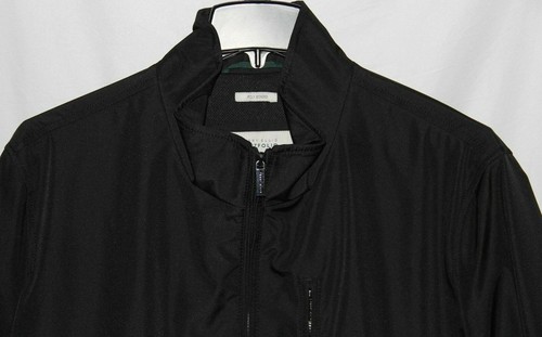 New Perry Ellis Solid Black Men's Size 2XT Full Zip Poly Bonded Jacket - Picture 3 of 6