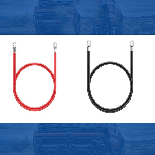 20 inch 5 AWG Gauge 3/8" Lug Battery Cable Inverter Cables Solar, RV, Car, Golf - Picture 8 of 9