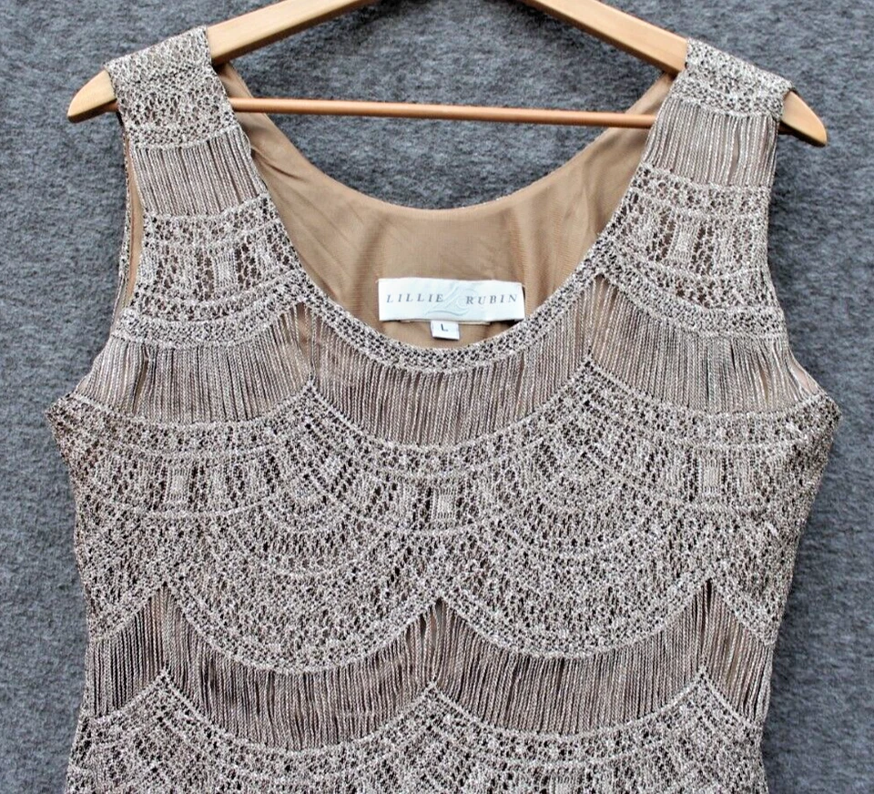 Conjunto formal de 3 piezas de abrigo/falda larga/top sin mangas Lillie Rubin talla grande Foto 3 de 4