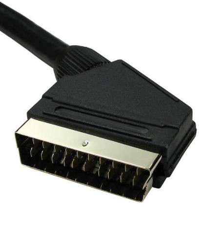 Premium SCART Lead Cable Fully Wired 21 Pin RGB SKY TV DVD GOLD Short Long - Picture 3 of 4