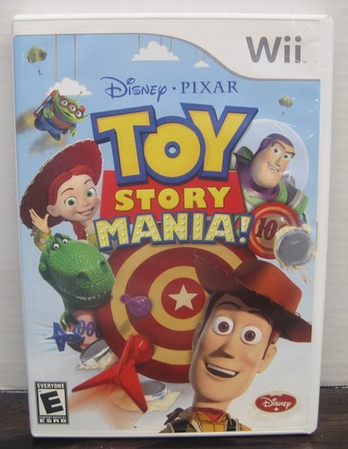 Nintendo Wii Toy Story Mania! Video Game 2007 Disney Pixar