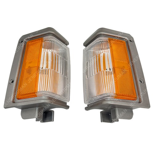 Pair Corner Light Parking Side Marker Lamp for 87-95 Nissan Pathfinder 88-89 D21 - Picture 2 of 6