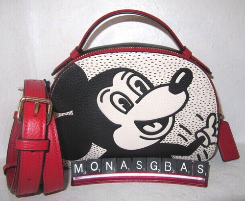 Coach C7234 x Keith Haring Disney Mickey Mouse Serena Umhängetasche Tasche Neu mit Etikett $ 378 - Bild 4 von 11