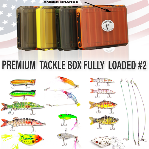 UFISH Bait Storage Organizer Large Fishing Tackle Box Loaded With Lure Holder - Picture 57 of 88