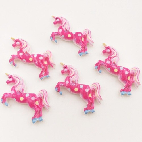 Colorful Kawaii Resin Unicorn Flatback Stone Scrapbook DIY Decor Home Crafts 6pc - Picture 14 of 15