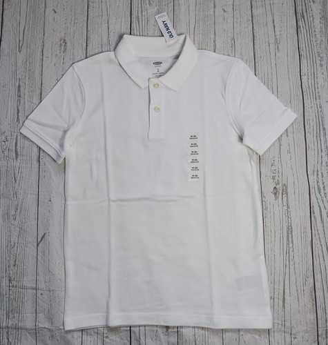 NWT Old Navy Boy's White Uniform Pique Polo Shirt Size M(8) - Picture 4 of 4
