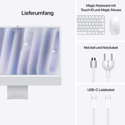 Apple iMac mit M4 Chip mit 10 Core CPU und 10 Core 16GB RAM 512 SSD - Bild 2 von 2