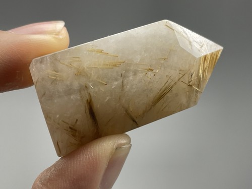 Cuarzo natural dorado rutilado 33,6 g torre pulido cristal curación etérica L4 - Imagen 9 de 12