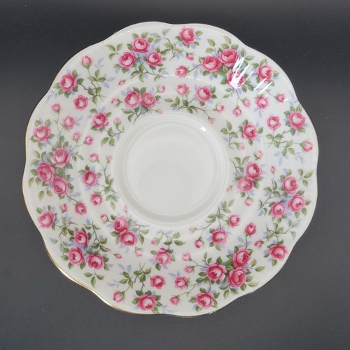 Royal Albert Nell Gwynne "Chelsea" Footed mini cabbage rose Chintz Teacup/Saucer - Picture 20 of 24
