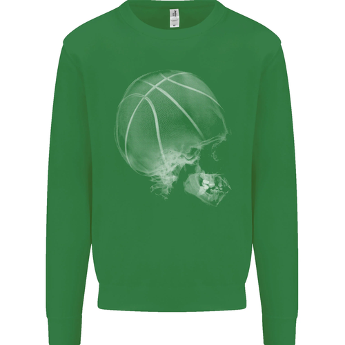 Basketball Skull Mens Sweatshirt Jumper - Picture 11 of 86