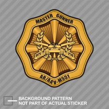 Master Gunner AR/AAV - M551 Sticker Decal Vinyl mg mike golf sheridan