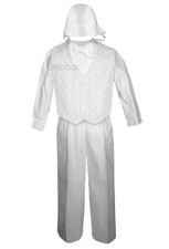 New Infant Boy Toddler Christening Baptism Formal Wedding Vest Suit S M L XL