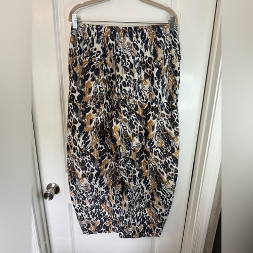 Pantalones estampados Free People Movement para mujer leopardo desteñido día del juego talla grande nuevos sin etiquetas - Imagen 5 de 10
