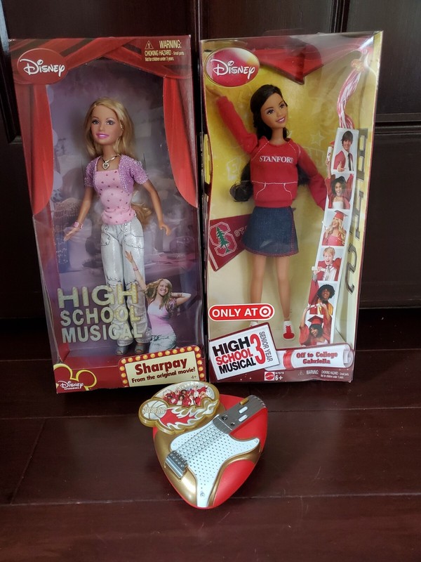 High School Musical Dolls and HSM Zizzle Toy Lot Of 2