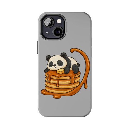 Cute Panda Pancake Tough Phone Case, Funny Phone Cover, Animal & Bear Lover Gift - 第 43/93 張圖片
