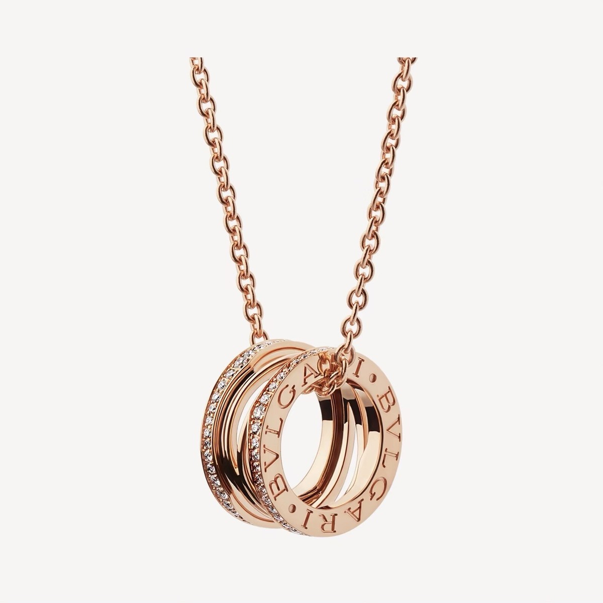 BVLGARI ネックレス ブルガリ ルチア ラテンクロス ダイヤモンド ネックレス 18金