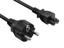 6ft CEE 7/7 to IEC320 C5 European Schuko Power Cord for Notebook 18AWG 10A/25...