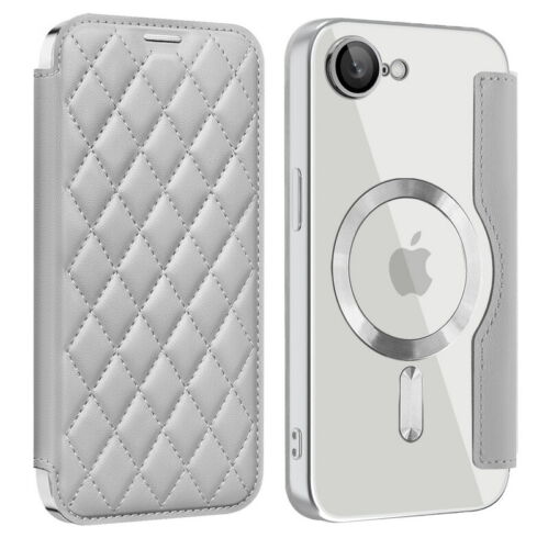 Funda con soporte para tarjeta MagSafe para iPhone 16E 15 14 13 12 Pro Max 11 híbrida cubierta abatible - Imagen 18 de 19