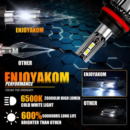 For Dodge Durango 2001-2003 4x LED Headlight Kit Bulb + Fog Light Super Bright - Picture 5 of 11