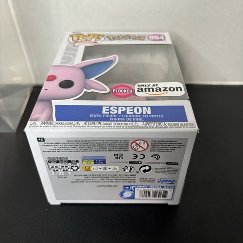 NEU Pokémon Funko Pop Espeon Flocked Amazon Exclusive In Protector - Bild 7 von 8