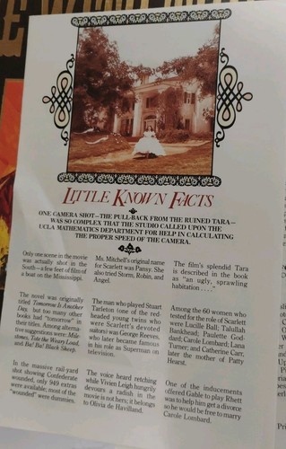 Vintage Gone With The Wind VHS 2 Tape Set Deluxe  Souvenir Booklet  - Picture 9 of 9