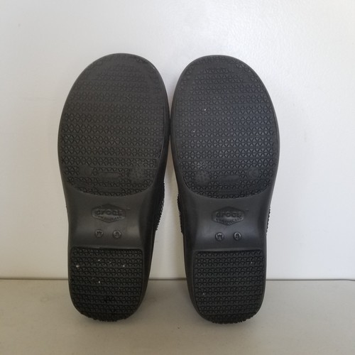 Crocs Neria Pro II Clogs Womens 9 Black Embellished Slip Resistant Dual Comfort - Picture 3 of 5