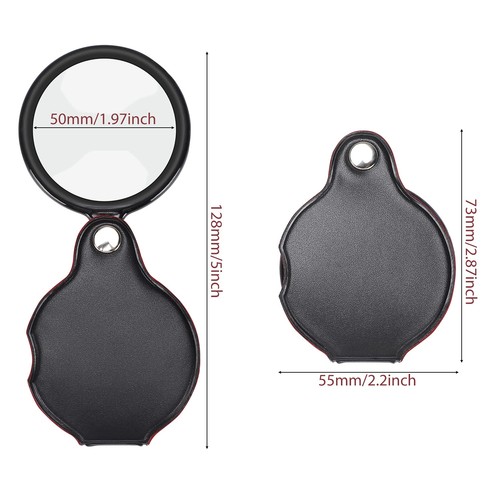 10X Kleine Lupe, 2 Stück Mini Taschenlupe Faltlupe... - Bild 6 von 7