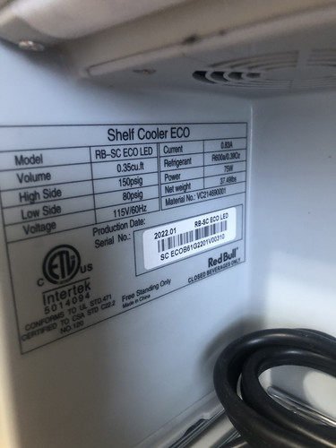 Red Bull Fridge RB-SC ECO LED Rare - Picture 6 of 7