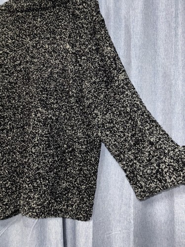 Sigrid Olsen Sweater Winter Sketch 2X NWT Black Mix Cardigan - Picture 8 of 9