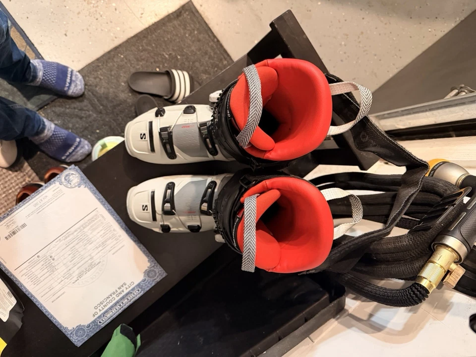 Botas de esquí Salomon S Pro Supra BOA Flex 120 talla 26/26,5 blancas rojas y negras - Imagen 4 de 4