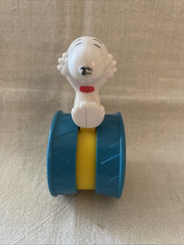 Vintage 1990 Snoopy PEANUTS Rolling Toy Motion Balance Collectible Figure - Picture 2 of 8
