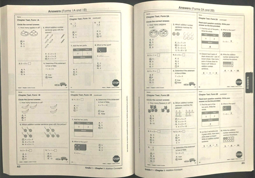 1st Grade - MY MATH - ASSESSMENT MASTERS - TEACHER'S EDITION (2013, McGraw-Hill) - Picture 11 of 12