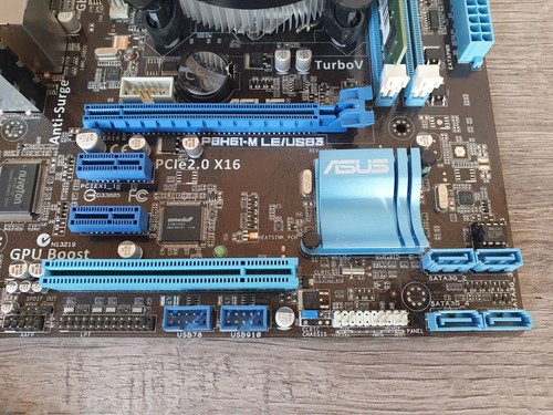Asus P8H61-M LE/USB3 REV:1.03 Core i3-2120 CPU 3,30GHz 4GB Ram +Blende + Kühler - Afbeelding 13 van 13