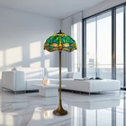 Green Tiffany Style Stained Glass Floor Lamp Bedroom Home Living Bedroom Gift