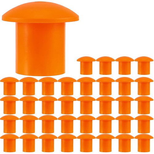 30 PCS Plastic Rebar Caps, Rebar Mushroom Cap, Safe Cap for Rebar, Protective... - 第 1/6 張圖片