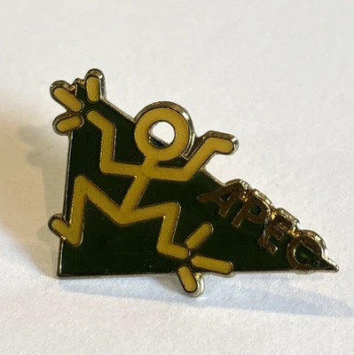APEX Asia Pacific Economic Cooperation Summit Free Trade Stick Figure Lapel Pin - Image 1 of 4