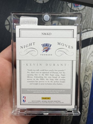 KEVIN DURANT 2014-15 PANINI NATIONAL TREASURES BASKETBALL #NM-KD PATCH AUTO /10 - Picture 2 of 2