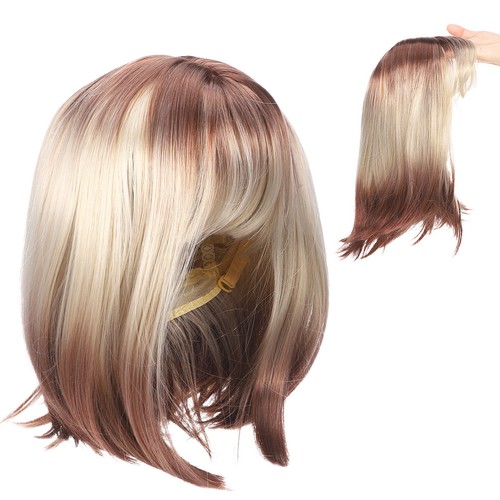 Short Straight Wig for Women: Natural Looking Synthetic Hair - Daily Party - Bild 2 von 11
