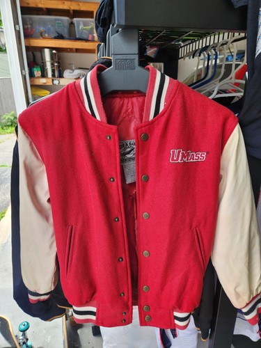 Vintage Steve & Barry's Kids Umass Minutemen Jacket Sz 10-12 - Picture 2 of 5