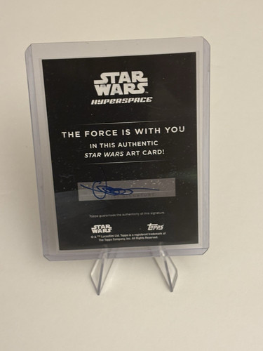 2024 Topps Star Wars Hyperspace Silver Sketch On Card Art 1/1 Naboo - Bild 2 von 2