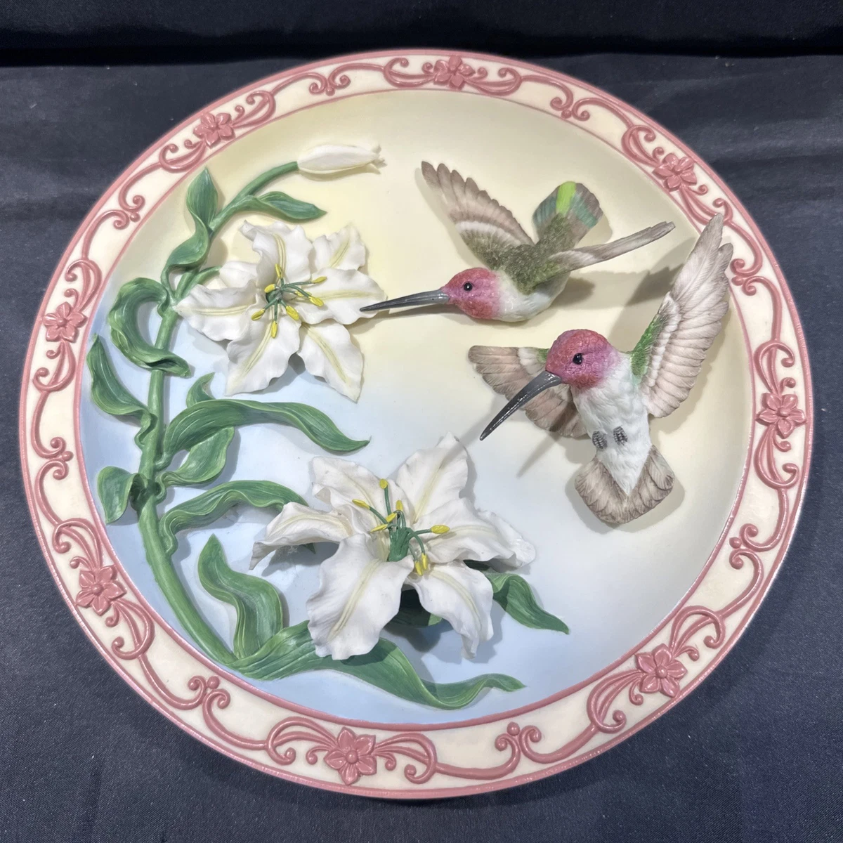 Hummingbird Plate Indiana Bradford Exchange Collector Plates for