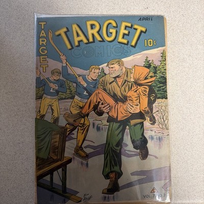 1946 Target Comic #2 Vol. 7 Nina Albright Cover Art The Cadet Kit Carter Vintage