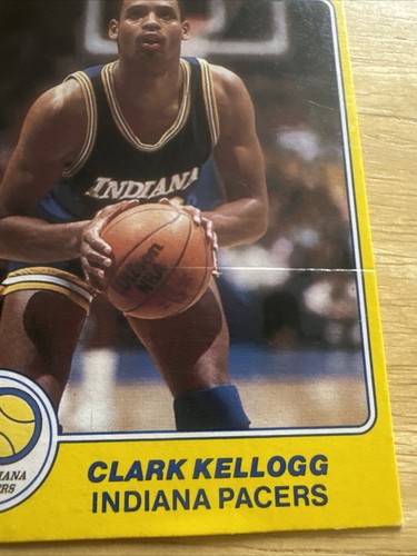 Clark Kellogg 1983 Star Company Yellow Rookie Card #4 (5253) ex has indention - Picture 2 of 3