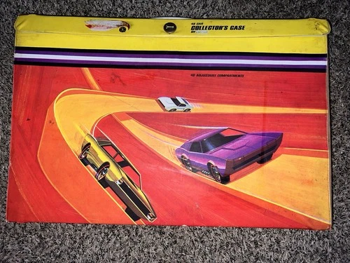 Vintage Hot Wheels Redline 48 Car Collector's Case Adjustable 1968