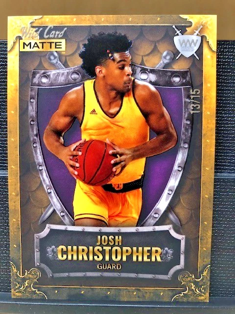 2022 Wild Card Matte SSP 13/15 Josh Christopher Weekend Warrior Basketball WW-23 - Image 2 of 4