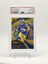 2023 Select Prizm Gold #224 Puka Nacua RC Rookie MOJO CLUB LEVEL /10 PSA 10