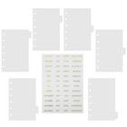  1 Set of Binder Dividers Transparent Binder Pages Dividers 6-rings Binder