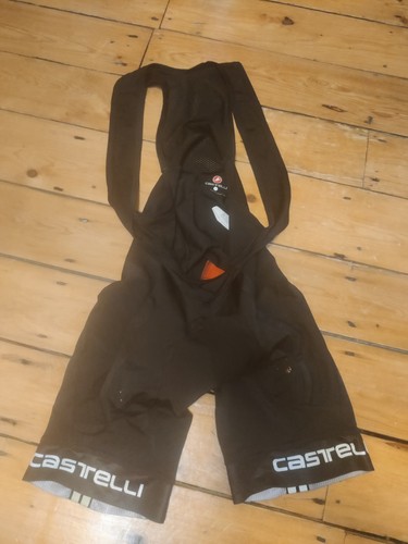 Castelli Bib Shorts Mens Large Black Cycling Bike Outdoor Sport Padded L