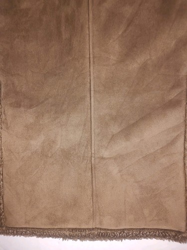 NWOT L.L. Bean Vest Women Brown Shearling Lined Suede Pockets Jacket Buttons XL - Picture 20 of 24