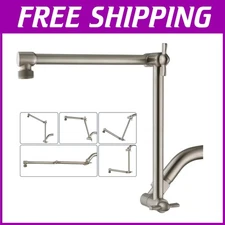 Corrosion-Resistant Shower Arm Extender - 14" Brushed Finish